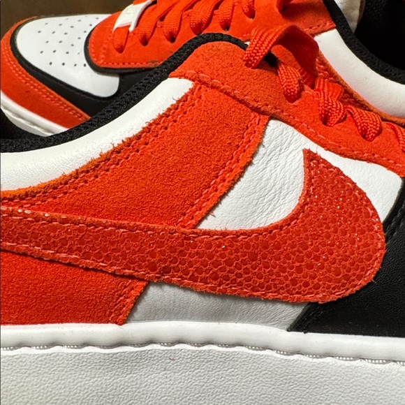 Nike Air Force 1 Custom Orange/ Black/White Sz Women’s 6 - Picture 8 of 8